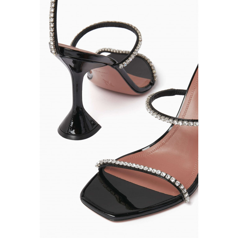 Amina Muaddi - Gilda 95 Crystal Sandals in PVC