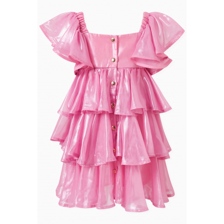 Poca & Poca - Tiered Shiny Dress