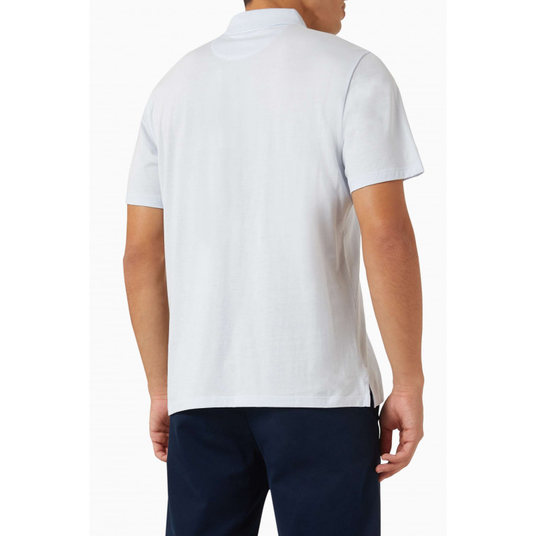Vince - Polo Shirt in Cotton Blue