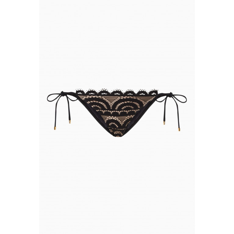 PQ Swim - Midnight Lace Tie-up Bikini Briefs