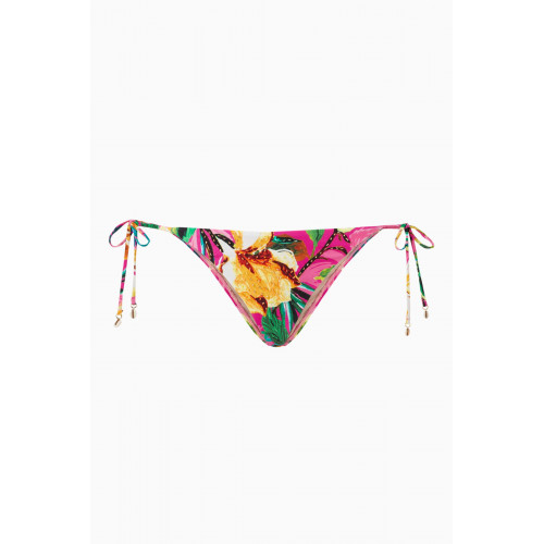 PQ Swim - Embroidered Tie Bikini Briefs
