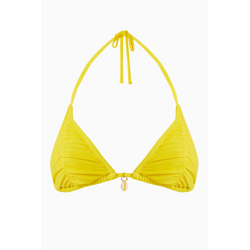 PQ Swim - Ruched Triangle Bikini Top