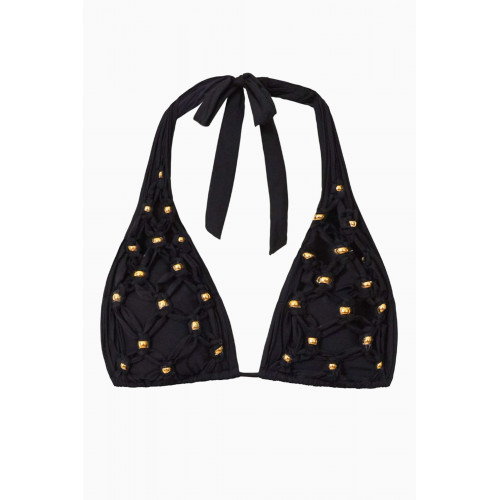 PQ Swim - Brynn Beaded Halterneck Bikini Top