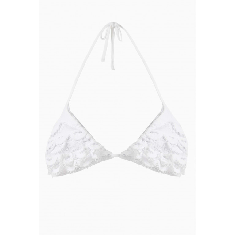 PQ Swim - Ruffle Bikini Top in Lace