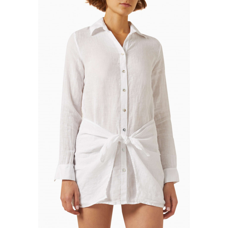 PQ Swim - Rory Button Cover-up in Linen