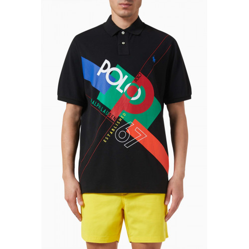 Polo Ralph Lauren - Logo Graphic Polo Shirt in Cotton