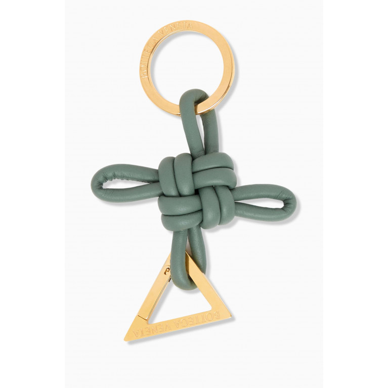 Bottega Veneta - Triangle Key Ring in Intreccio Nappa