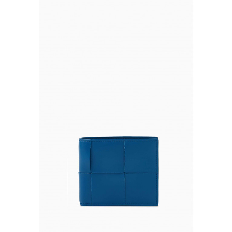 Bottega Veneta - Cassette Bi-Fold Wallet in Intreccio Leather