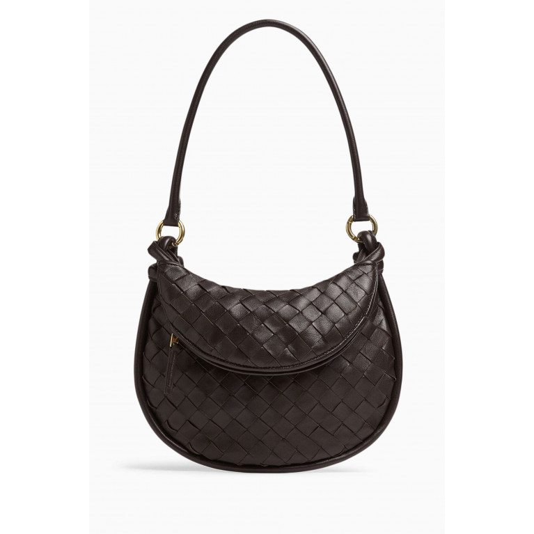 Bottega Veneta - Small Gemelli Shoulder Bag in Intrecciato Leather