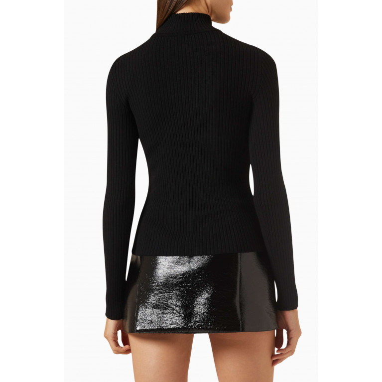 Courreges - Reedition Turtleneck Sweater in Ribbed-knit