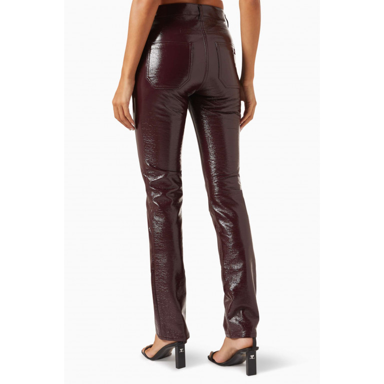 Courreges - Reedition Pants in Vinyl Red