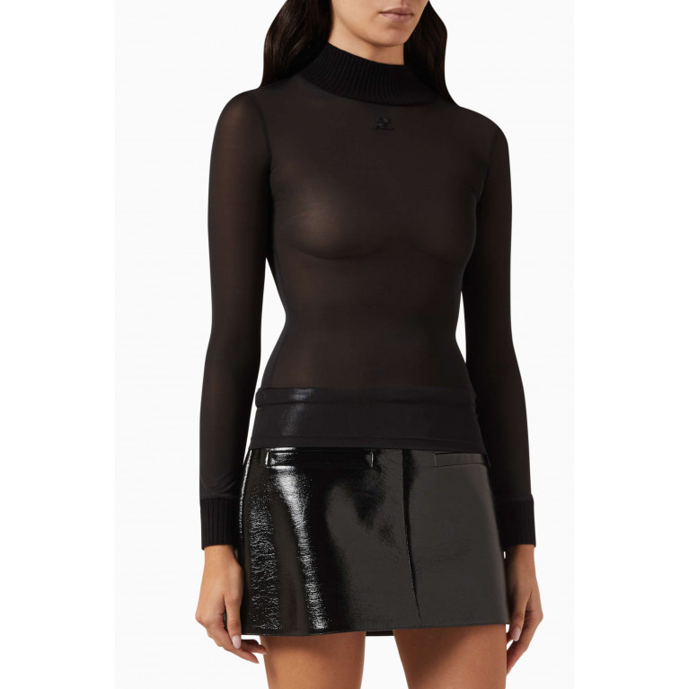 Courreges - Reedition Second-Skin Top in Knit