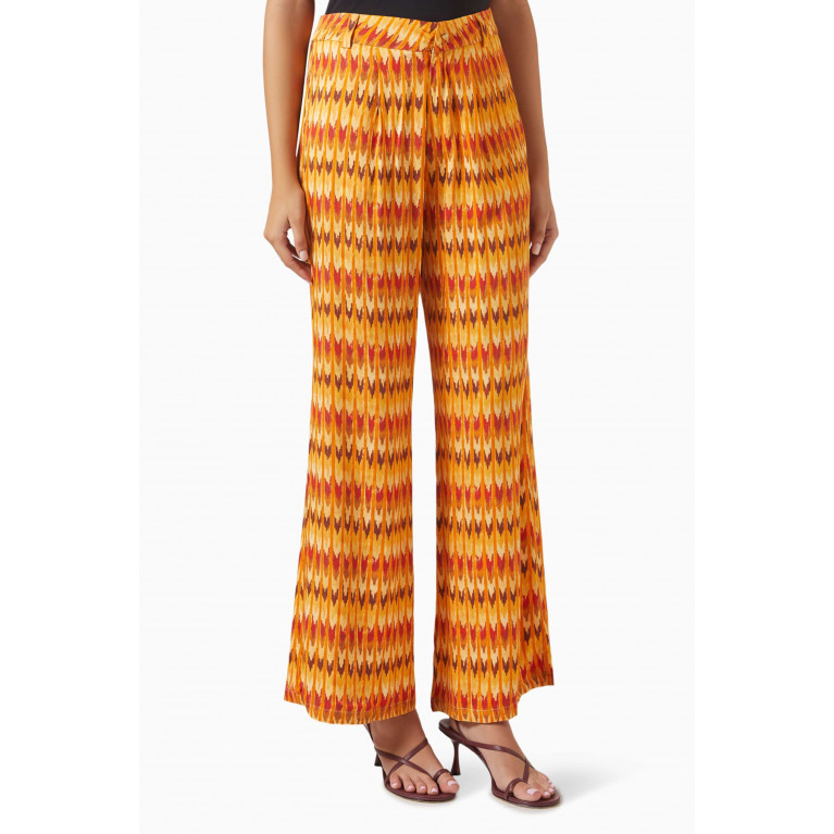 Savannah Morrow - Goa Straight-leg Pants in Rose Petal Fabric