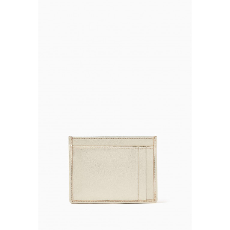 Miu Miu - Matelasse Card Holder in Nappa Leather Gold