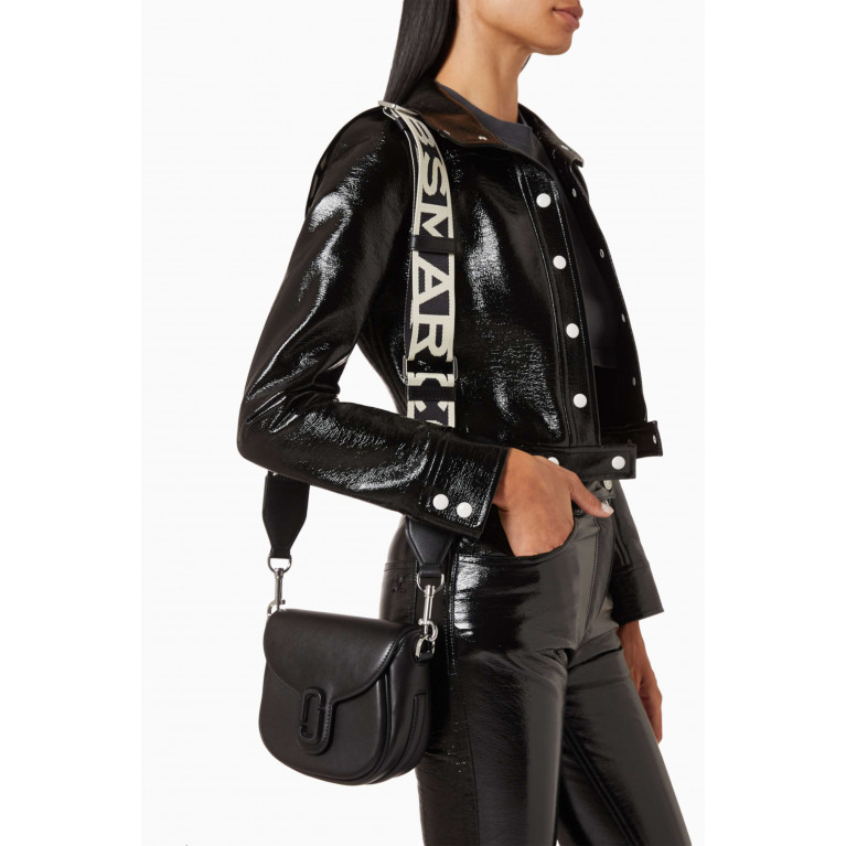 Marc Jacobs - The Small J Marc Saddle Bag in Leather Black