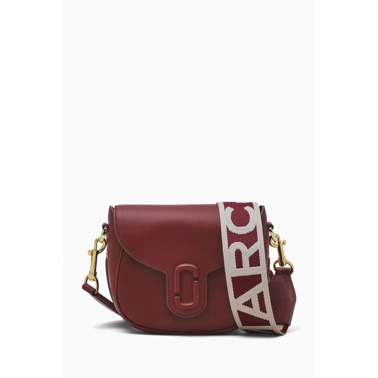Marc Jacobs - The Small J Marc Saddle Bag in Leather Burgundy