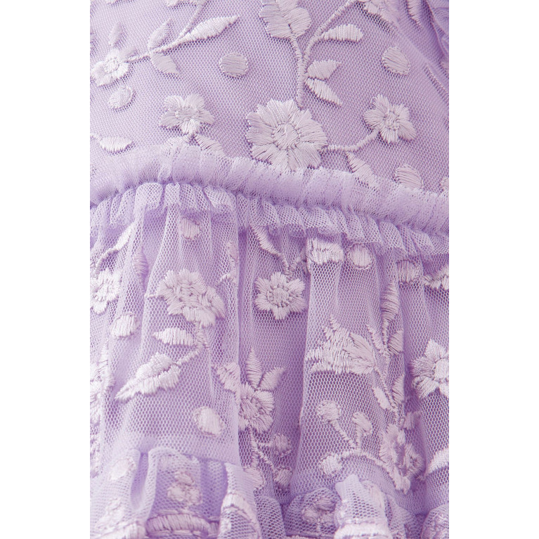 Needle & Thread - Angelica Lace Dress in Tulle Purple