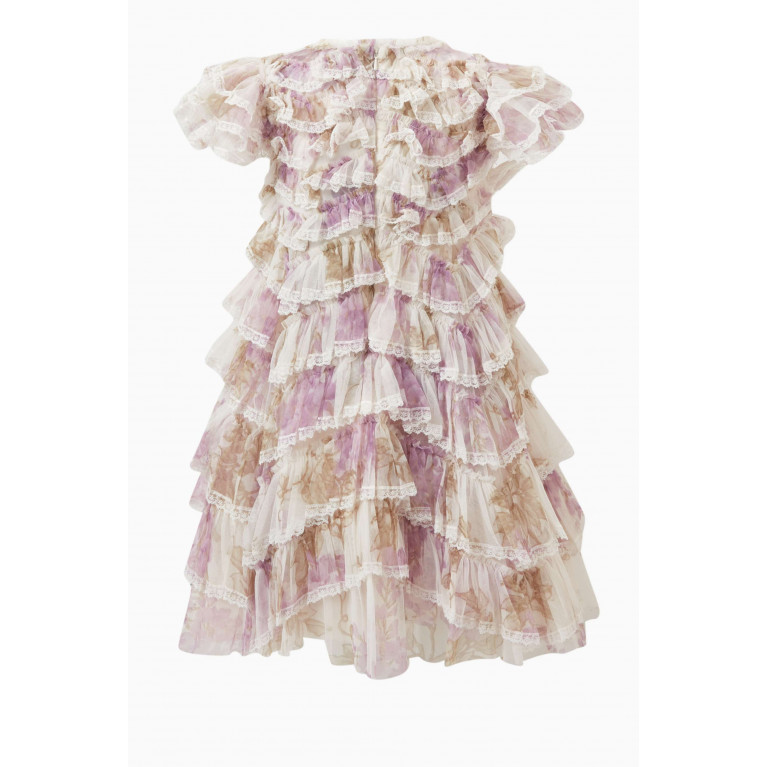 Needle & Thread - Wisteria Ruffle Lace Dress in Recycled Tulle
