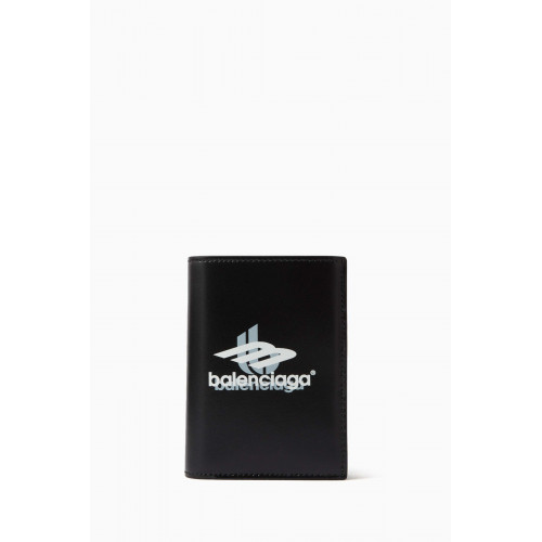 Balenciaga - Cash Vertical Bifold Wallet Box in Calf Leather