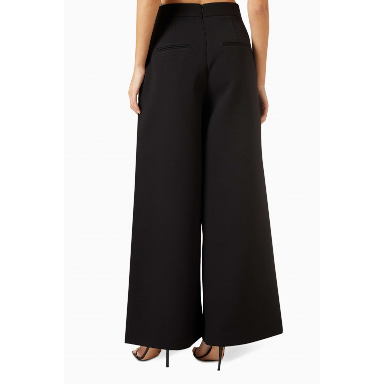 CHATS by C.Dam - Wide-leg Belted Pants Black
