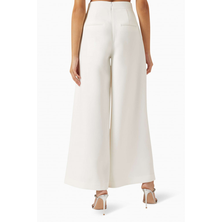 CHATS by C.Dam - Wide-leg Belted Pants White