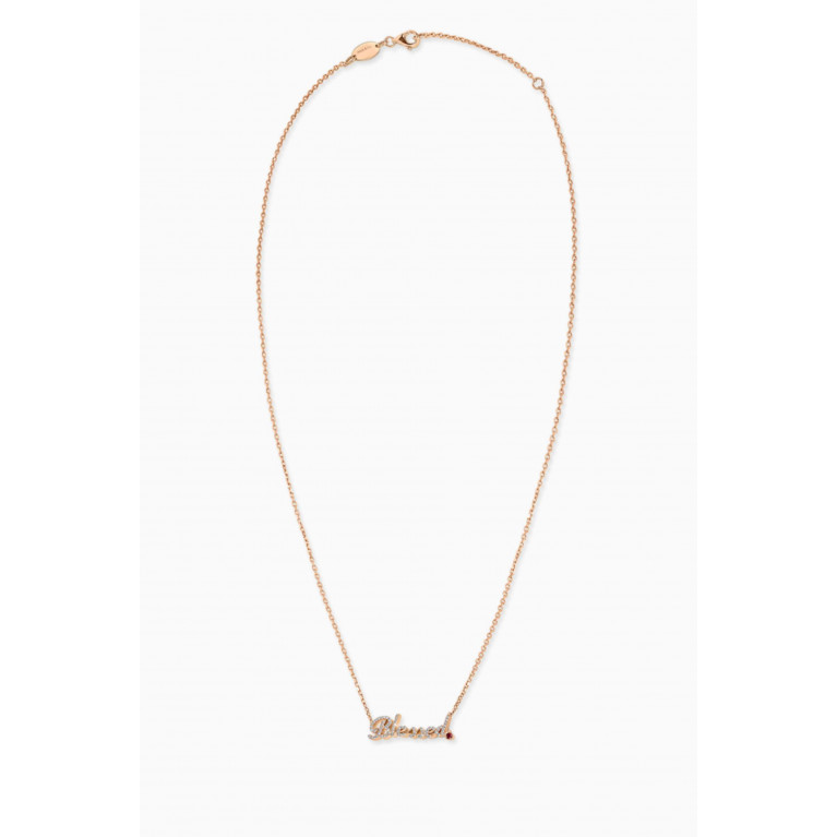 Jacob & Co. - Blessed Diamond Necklace in 18kt Rose Gold