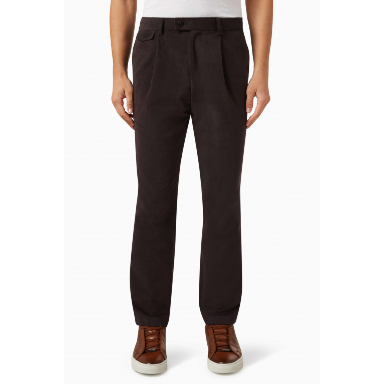 Boss - Tapered-fit Trousers in Cotton
