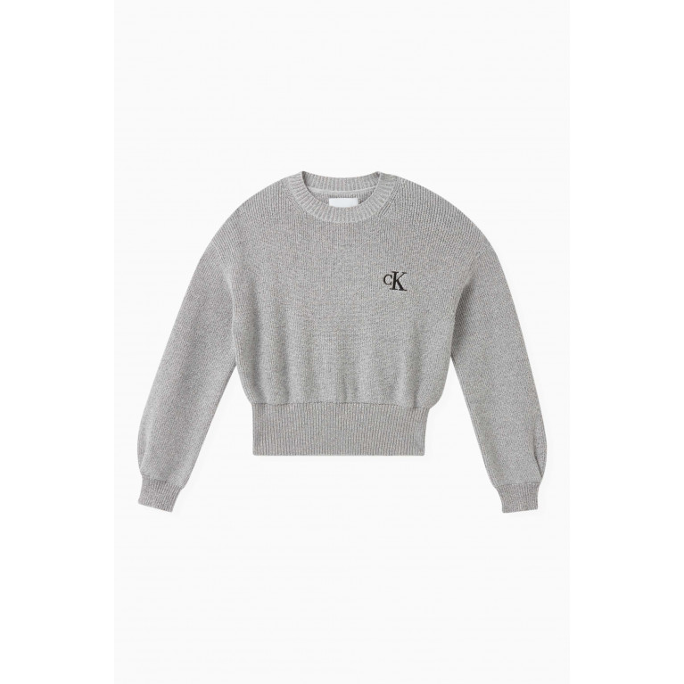 Calvin Klein - Festive Logo Sweater in Lurex-knit