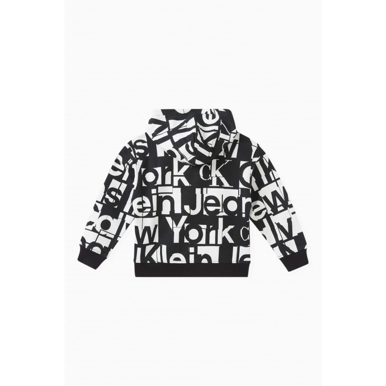Calvin Klein - Graphic Logo Print Hoodie in Cotton