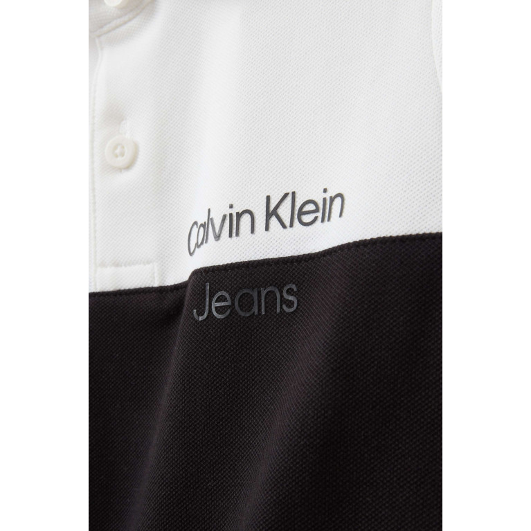 Calvin Klein - Colour-block Polo Shirt in Pique-cotton
