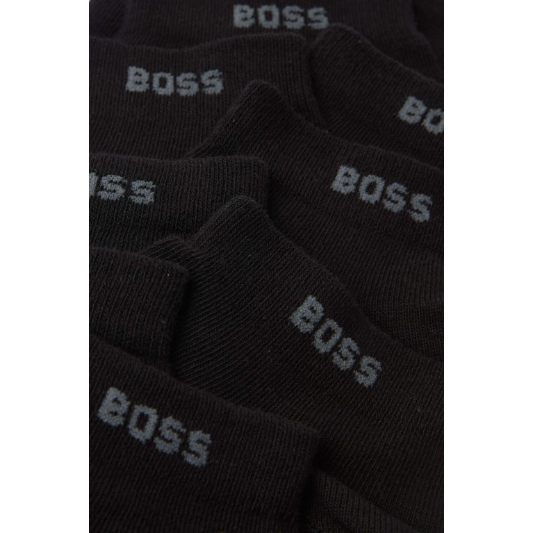 Boss - Ankle Socks in Stretch Cotton Blend, Set of 5