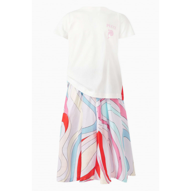 Emilio Pucci - Marmo Print Skirt in Viscose