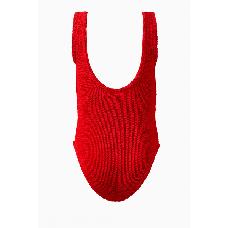 Hunza G - Baby Classic One-piece Swimsuit Red