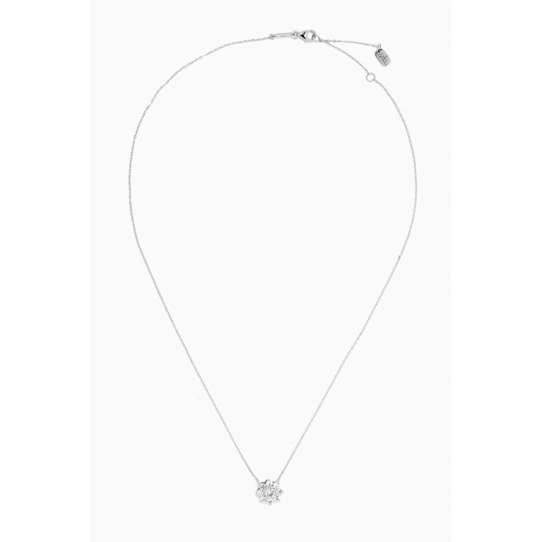 Fergus James - Flower Diamond Necklace in 18kt White Gold
