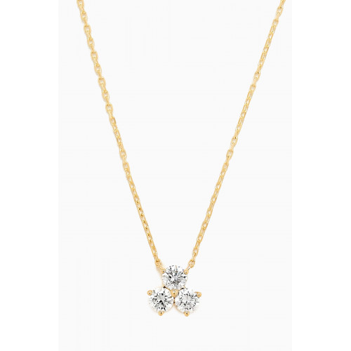 Fergus James - Cluster Diamond Necklace in 18kt Yellow Gold