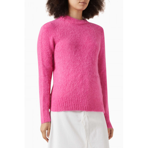 Ganni - O-neck Sweater in Brushed Alpaca-blend