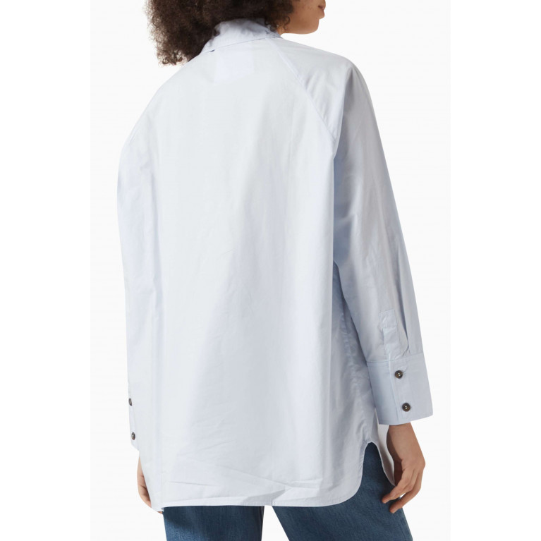 Ganni - Oversized Shirt in Cotton-poplin