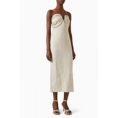 Misha - Porter Midi Dress in Linen