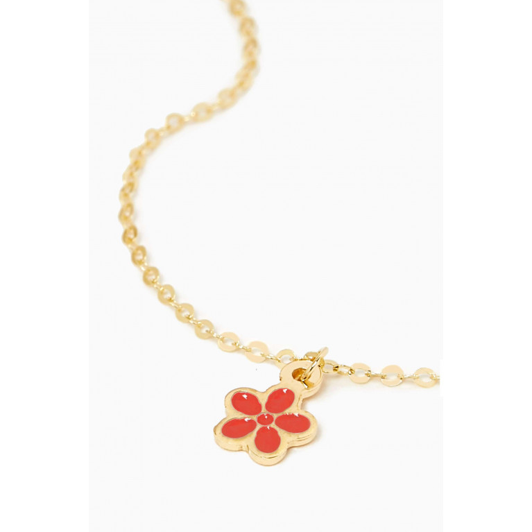 Damas - Ara Bella Jasmine Necklace in 18kt Gold Orange