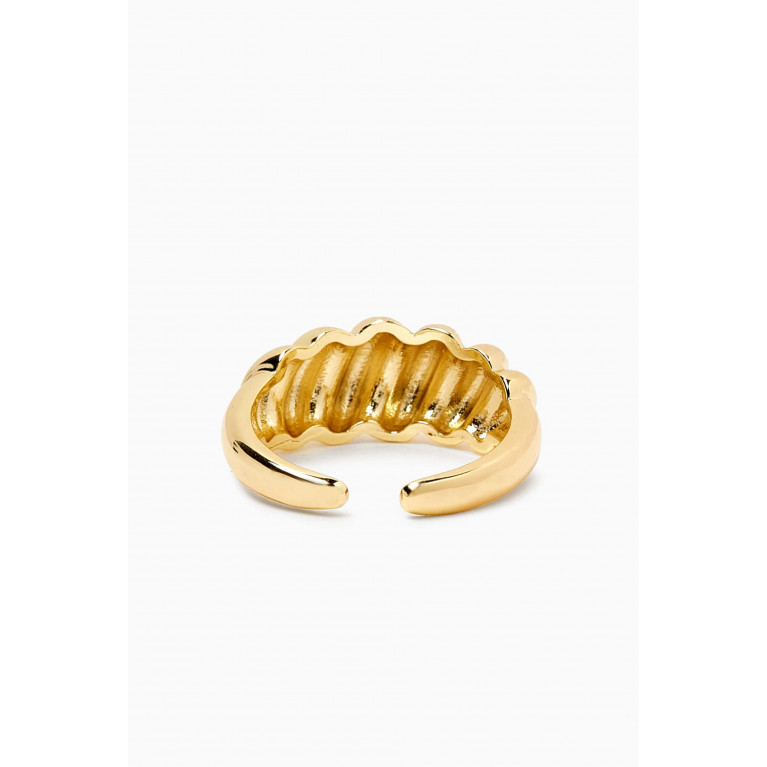 The Jewels Jar - Eli Open Ring in 18kt Gold-plated Stainless Steel
