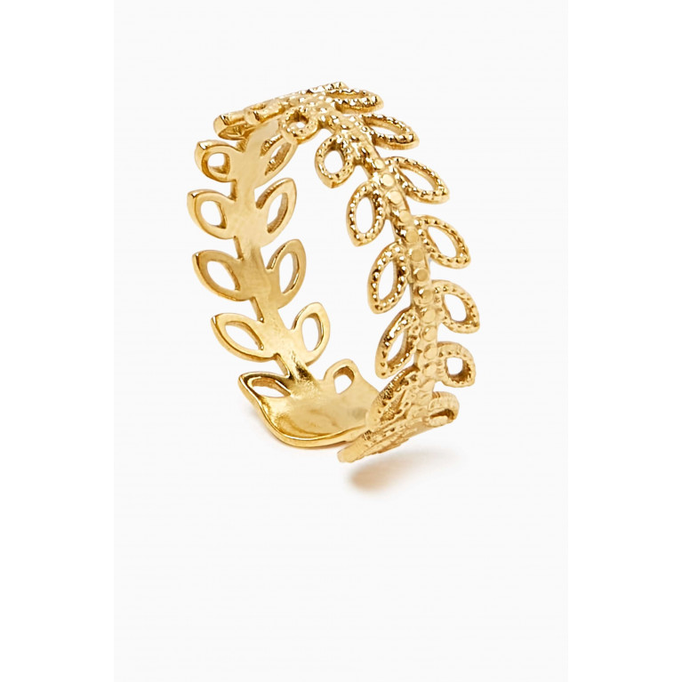 The Jewels Jar - Isabella Open Ring in 18kt Gold-plated Stainless Steel