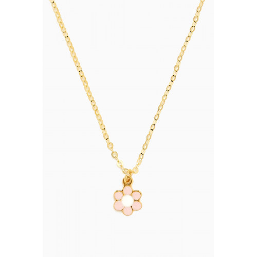 Damas - Ara Bella Flower Necklace in 18kt Gold