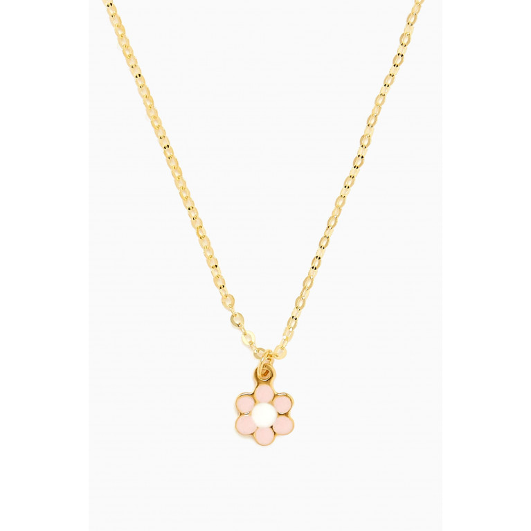 Damas - Ara Bella Flower Necklace in 18kt Gold