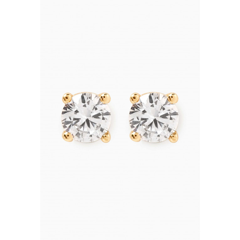 M's Gems - Maria Crystal Stud Earrings in 18kt Gold