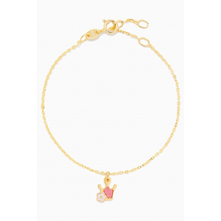 Damas - Ara Bella Floral Crown Bracelet in 18kt Gold