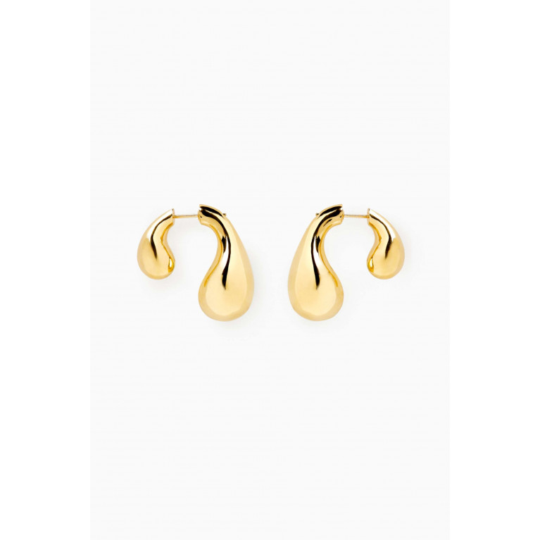 Bottega Veneta - Twist Drop Earrings in Gold-plated Sterling Silver