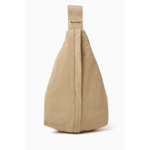Calvin Klein - Faded Sling Bag in Synthetic Fabric Neutral