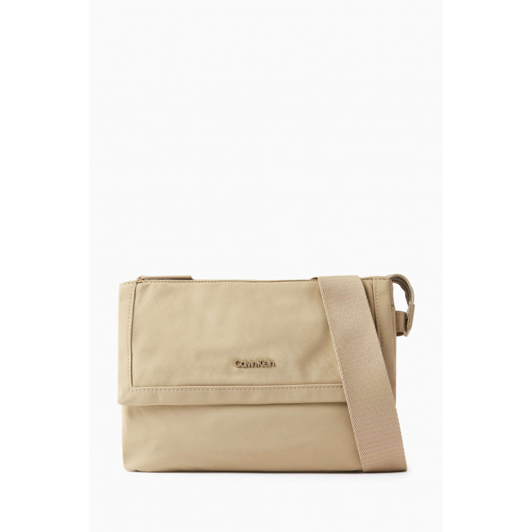 Calvin Klein - Faded Crossbody Bag in Synthetic Fabric
