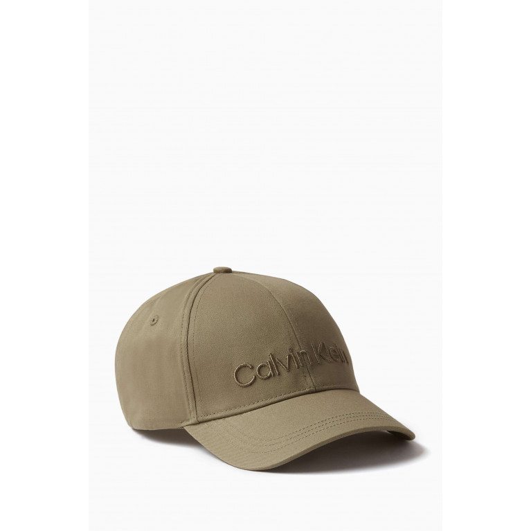 Calvin Klein - Logo Embroidery Cap in Organic-cotton Twill