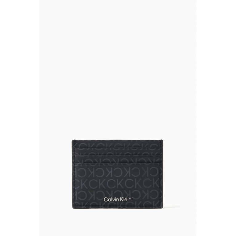 Calvin Klein - Monogram Cardholder in Faux Leather